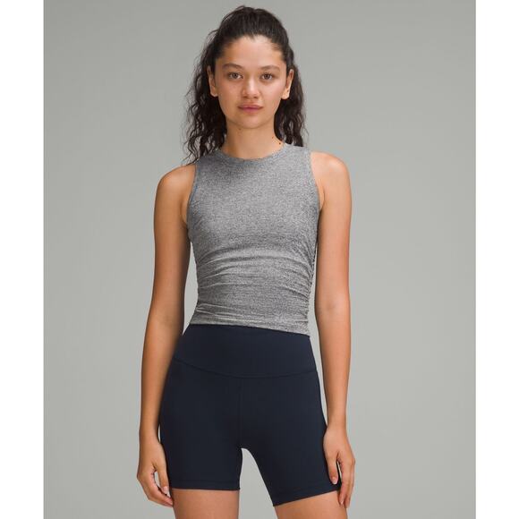 Lululemon License To Train Tight-Fit Tank Top - 6 - Heathered Black - Picture 1 of 8